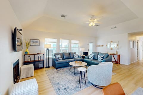 Lounging by the Sea House in Hitchcock