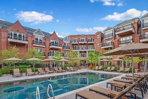 Property building, Swimming pool, sunbed