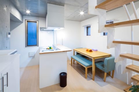 Kitchen or kitchenette, Living room, Dining area