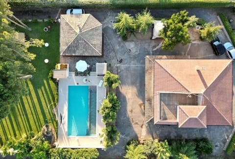 Day, Bird's eye view, Garden, Pool view, Swimming pool