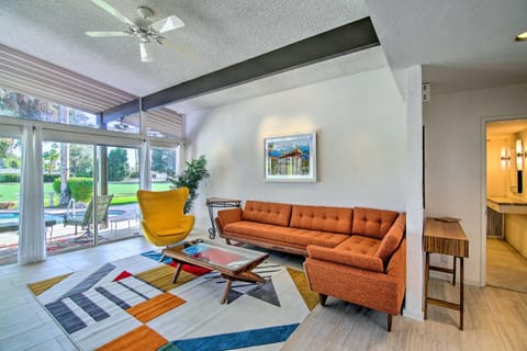 Palm Springs Oasis with Pool and Golf Course Views! House in Cathedral City