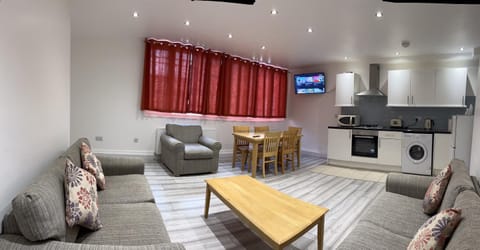 Living room, Seating area, Dining area