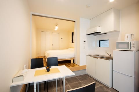 Kitchen or kitchenette, Living room, Dining area