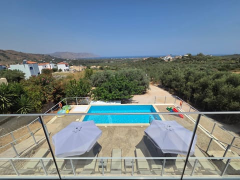View (from property/room), Balcony/Terrace, Pool view, Swimming pool