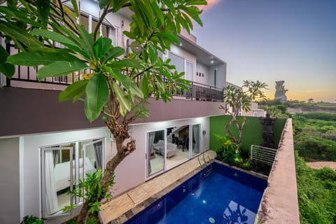 Property building, Patio, Day, Garden, View (from property/room), Balcony/Terrace, Garden view, Pool view, Swimming pool