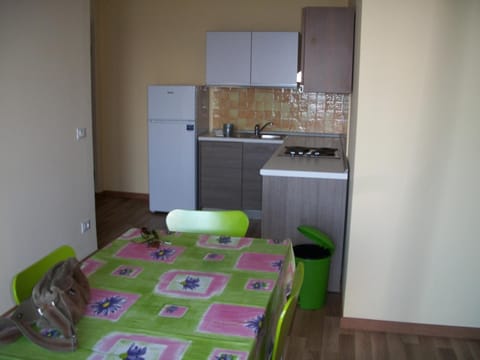 Kitchen or kitchenette, Dining area, stove