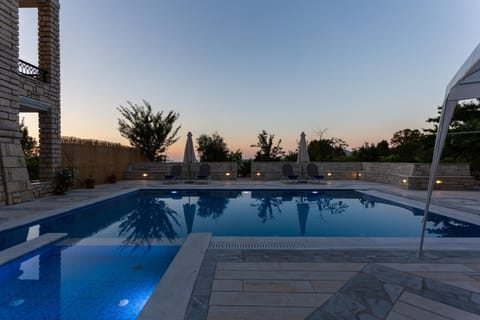 Swimming pool, Sunset