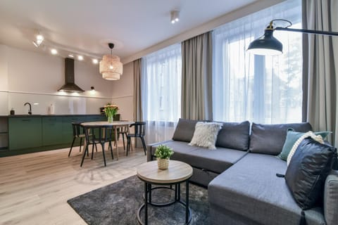 Kitchen or kitchenette, Living room, Dining area