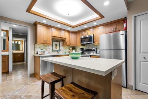 Kitchen or kitchenette, furniture, microwave, oven, kitchen