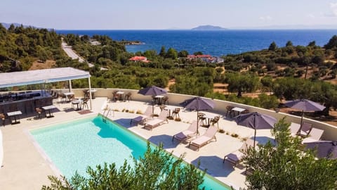 Bird's eye view, Pool view, Sea view