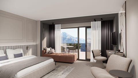 Bed, Photo of the whole room, Seating area, Bedroom