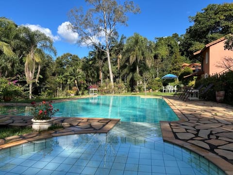 Natural landscape, Garden, Swimming pool, sunbed