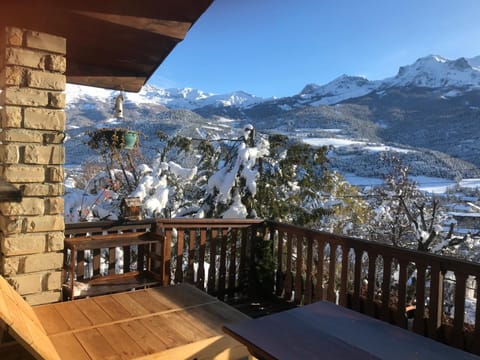 Natural landscape, Winter, Balcony/Terrace, Mountain view