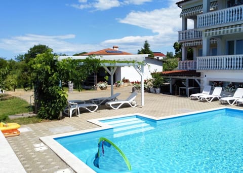 Property building, Patio, Swimming pool
