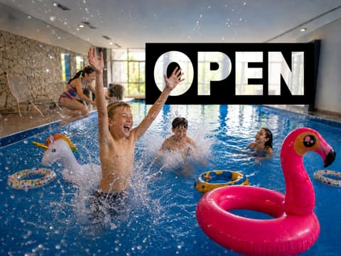 Swimming pool, young children