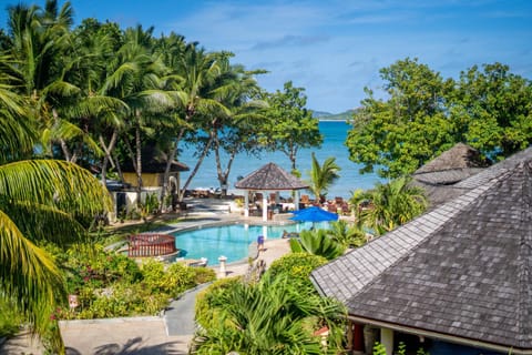 Property building, Day, Natural landscape, Garden, Beach, Garden view, Pool view, Sea view, Swimming pool, sunbed