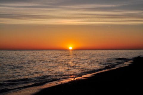 Natural landscape, Beach, Sea view, Sunrise