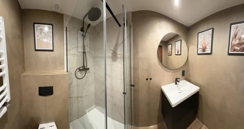 Shower, Toilet, Bathroom, towels