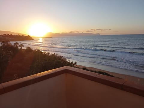 Natural landscape, Beach, Sea view, Sunset