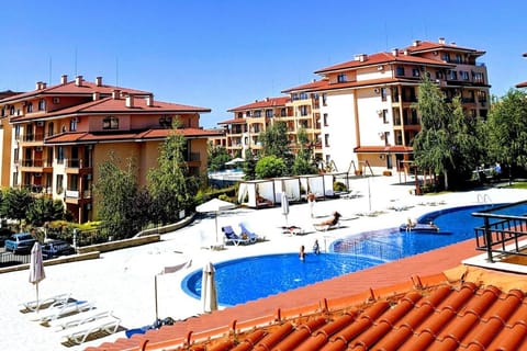 Property building, Day, Pool view, sunbed