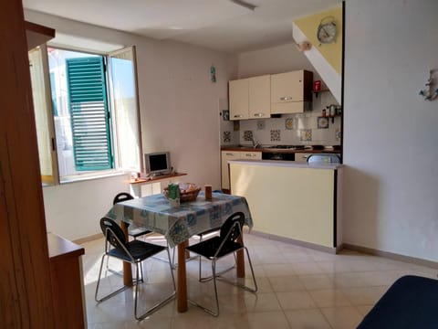 Kitchen or kitchenette, Dining area, stove