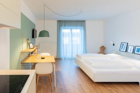 Property building, Living room, Bedroom