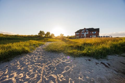 Property building, Natural landscape, Sunrise