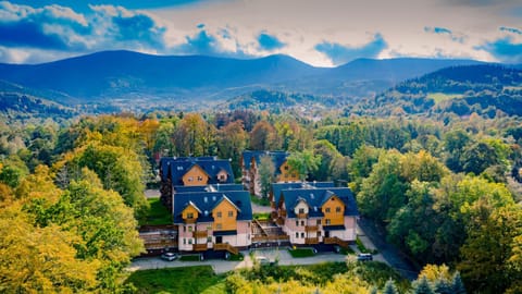 Property building, Bird's eye view, Summer