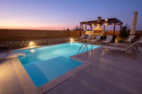 Swimming pool, Sunset