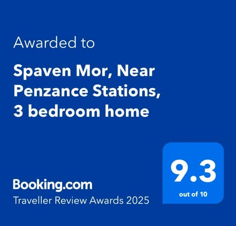 Spaven Mor, Near Penzance Stations, 3 bedroom home House in Penzance