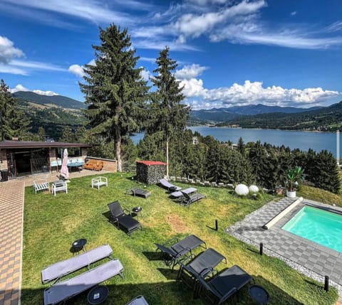 Day, Natural landscape, Garden, Garden view, Lake view, Mountain view, Pool view, River view, Swimming pool, sunbed