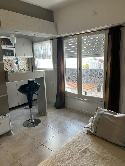 Bedroom, kitchen