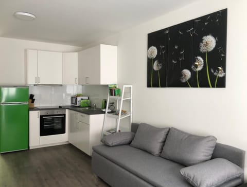 Kitchen or kitchenette, Seating area, stove, toaster