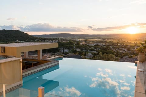 Swimming pool, Swimming pool, Sunset