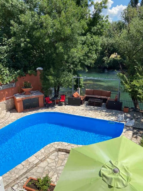 BBQ facilities, Pool view, River view, Swimming pool