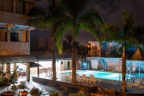 Night, Swimming pool, Swimming pool