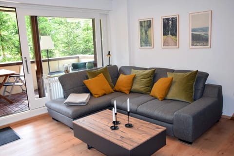 Living room, Seating area, Garden view