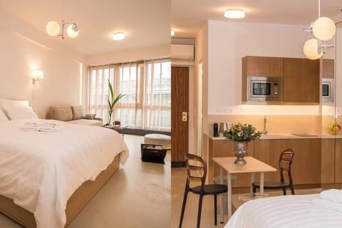 Bed, Photo of the whole room, Bedroom, kitchen
