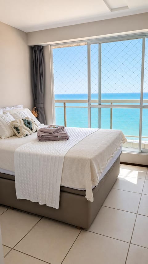 Bed, Bedroom, Sea view
