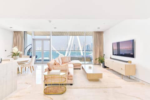 Living room, Seating area, Sea view