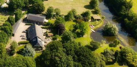 Property building, Bird's eye view, Garden, Canoeing, River view