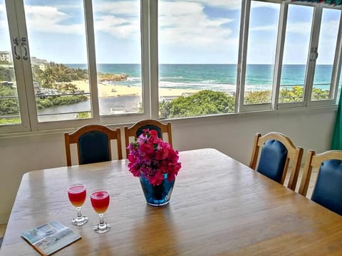 Dining area, Beach, Sea view