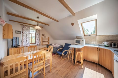 Kitchen or kitchenette, Living room, Dining area