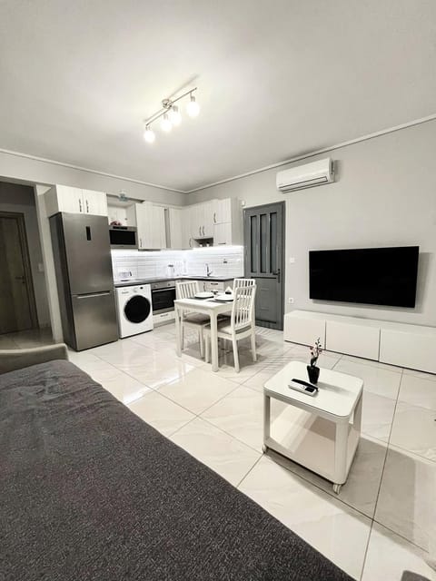 TV and multimedia, Kitchen or kitchenette, Living room, Seating area, Dining area, microwave, oven, stove, washing machine, air conditioner