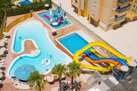 Children play ground, Pool view, Swimming pool, sunbed