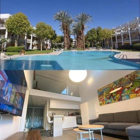 Living room, Swimming pool