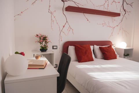 Bed, Decorative detail, Bedroom