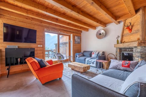 Chalet Solize - Terrasse avec superbe vue - Sauna Chalet in Champagny-en-Vanoise