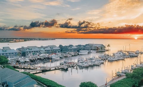 Bird's eye view, Sunset
