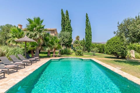 Natural landscape, Garden, Garden view, Pool view, Swimming pool, sunbed